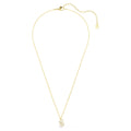 Swarovski Mixed cuts, Swan, White, 18K gold finish Pendant