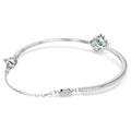 Swarovski Una Angelic Mixed cuts, Green, Rhodium plated Bangle
