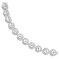 Swarovski Una Angelic Round cut, Medium, White, Rhodium plated Necklace