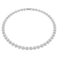 Swarovski Una Angelic Round cut, Medium, White, Rhodium plated Necklace