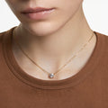 Swarovski Stilla Round cut, White, 18K gold finish Pendant