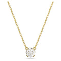 Swarovski Stilla Round cut, White, 18K gold finish Pendant