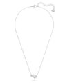 Swarovski Mesmera Heart, White, Rhodium plated Necklace
