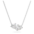 Swarovski Mesmera Heart, White, Rhodium plated Necklace
