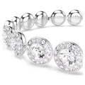 Swarovski Una Angelic Round cut, White, Rhodium plated Bracelet