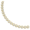 Swarovski Una Angelic Round cut, White, 18K gold finish Necklace