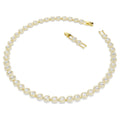 Swarovski Una Angelic Round cut, White, 18K gold finish Necklace