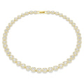 Swarovski Una Angelic Round cut, White, 18K gold finish Necklace