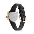 GUCCI Horsebit Black Dial 27x23mm, Yellow Gold Plated Watch YA168505