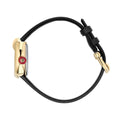GUCCI Horsebit Black Dial 27x23mm, Yellow Gold Plated Watch YA168505