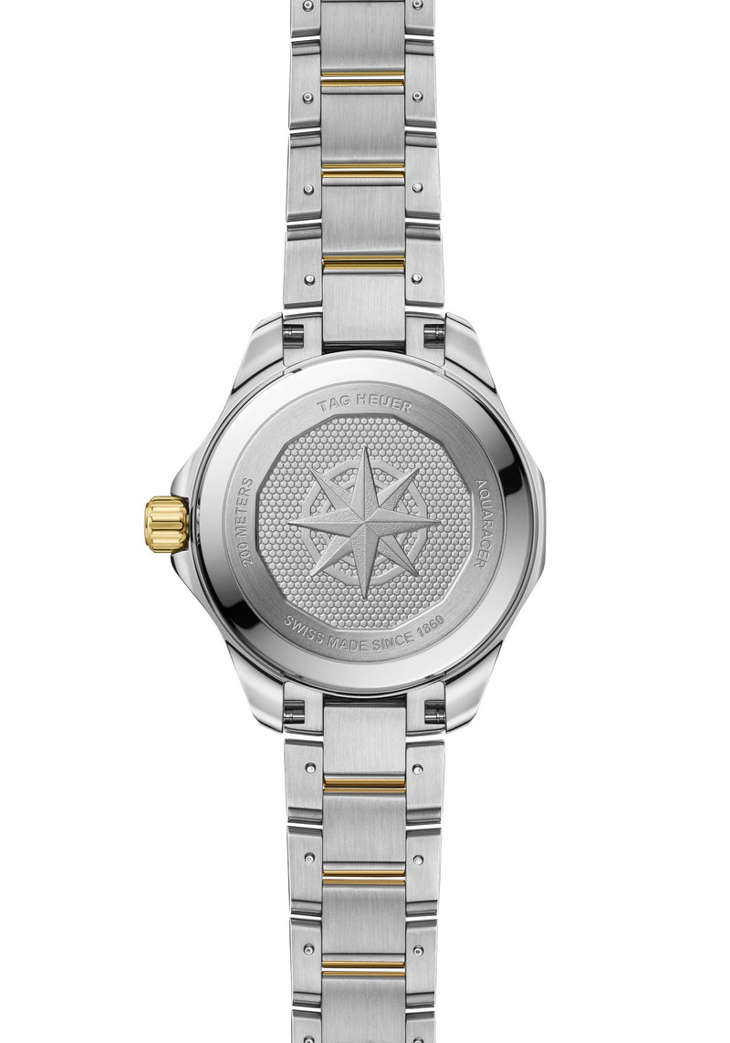 Tag Heuer Aquaracer Professional 200 Solargraph Mother of Pearl Two-Tone 34mm WBP1326.BB0004