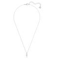 Swarovski Stilla Attract Round cut, White, Rhodium plated Pendant