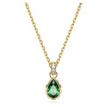 Swarovski Chroma Pear cut, Green, 18K gold finish Pendant
