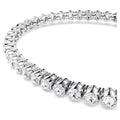 Swarovski Imber Emily Round cut, White, Rhodium plated Tennis Bracelet
