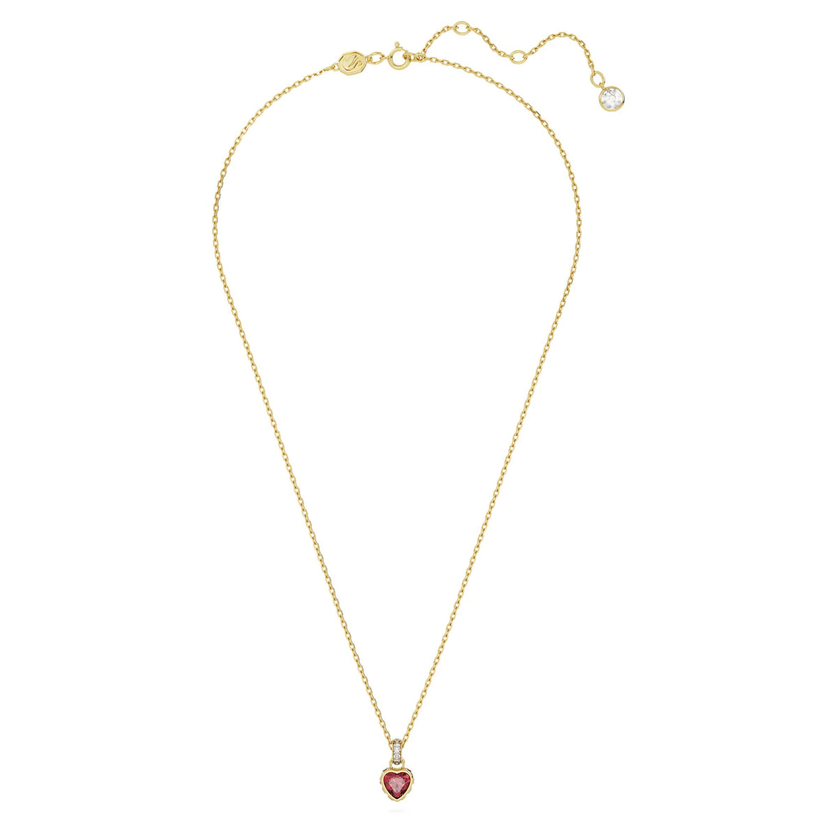 Swarovski Chroma Heart, Red, 18K gold finish Pendant
