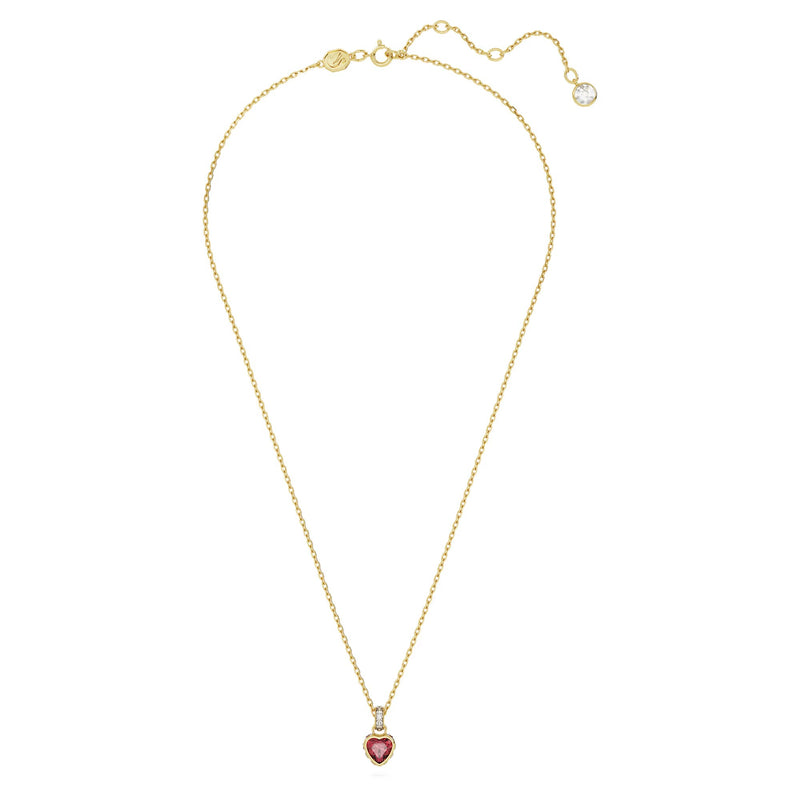 Swarovski Chroma Heart, Red, 18K gold finish Pendant