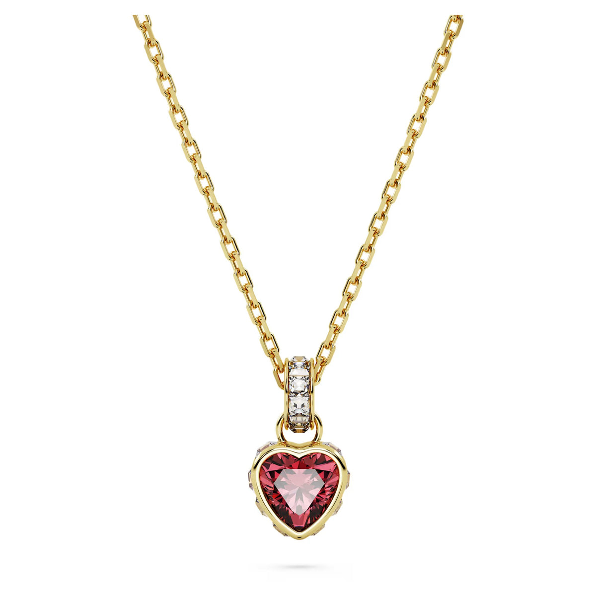 Swarovski Chroma Heart, Red, 18K gold finish Pendant