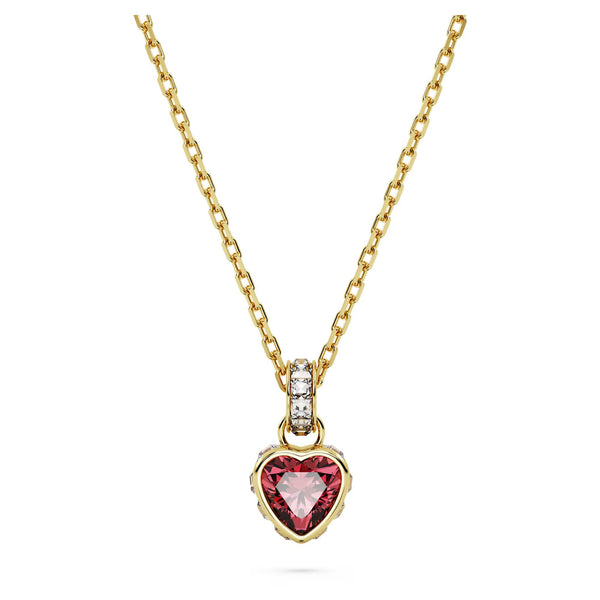 Swarovski Chroma Heart, Red, 18K gold finish Pendant