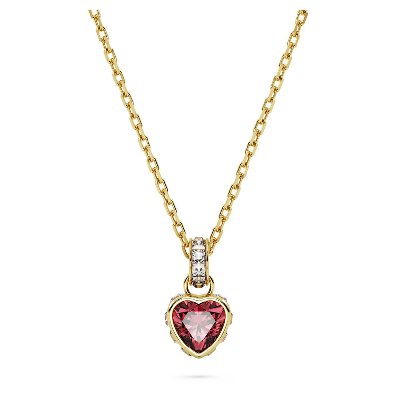 Swarovski Chroma Heart, Red, 18K gold finish Pendant