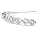Swarovski Imber Mixed round cuts, White, Rhodium plated Bracelet