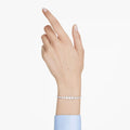 Swarovski Imber Mixed round cuts, White, Rhodium plated Bracelet