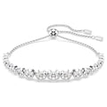 Swarovski Imber Mixed round cuts, White, Rhodium plated Bracelet