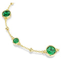 Swarovski Imber Round cut, Green, 18K gold finish Bracelet