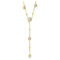 Swarovski Imber Round cut, White, 18K gold finish Y Necklace