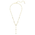 Swarovski Imber Round cut, White, 18K gold finish Y Necklace