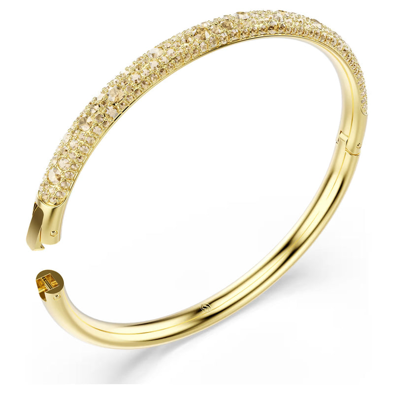 Swarovski Sublima Snow pavé, Gold tone, 18K gold finish Bangle