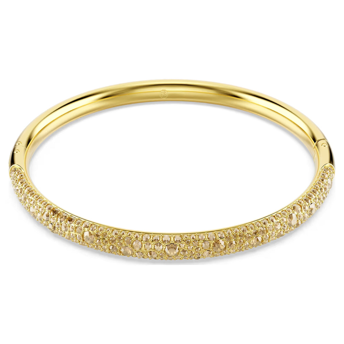 Swarovski Sublima Snow pavé, Gold tone, 18K gold finish Bangle