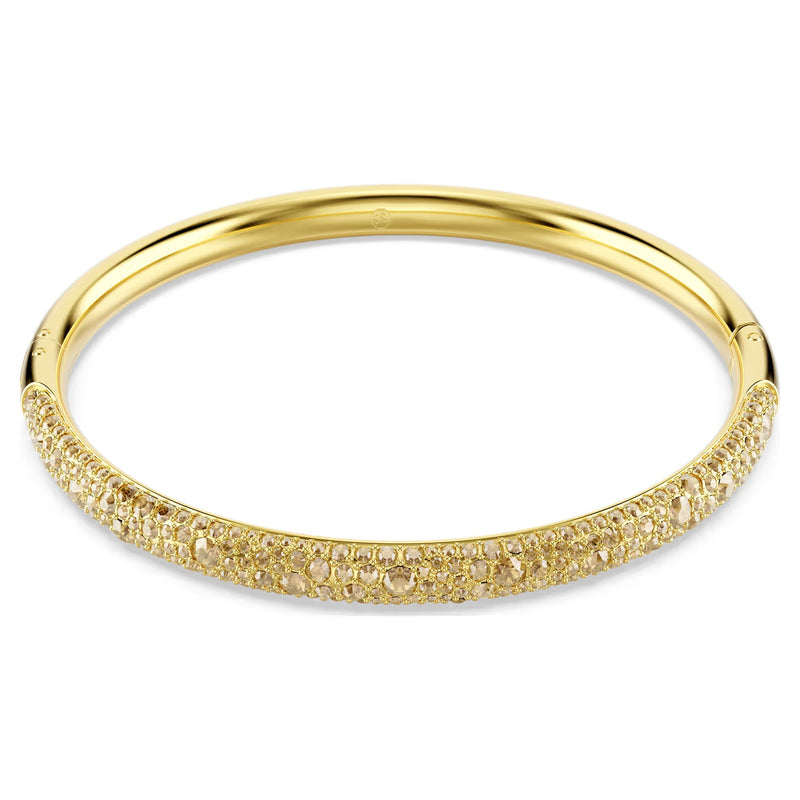 Swarovski Sublima Snow pavé, Gold tone, 18K gold finish Bangle