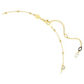 Swarovski Imber Round cut, Scattered design, White, 18K gold finish Necklace