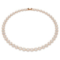 Swarovski Una Angelic Round cut, Medium, White, 18K rose gold finish Necklace