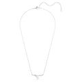 Swarovski Matrix Round cut, White, Rhodium plated Necklace
