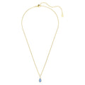 Swarovski Chroma Pear cut, Blue, 18K gold finish Pendant