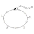 Swarovski Imber Crystal pearl, Round cut, White, Rhodium plated Bracelet