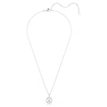 Swarovski Una Angelic Cushion cut, White, Rhodium plated Pendant