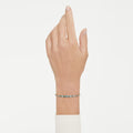Swarovski Imber Round cut, Blue, 18K gold finish Bracelet