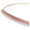 Swarovski Only Round cut, Pink, 18K rose gold finish Bracelet