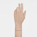 Swarovski Only Round cut, Pink, 18K rose gold finish Bracelet