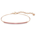 Swarovski Only Round cut, Pink, 18K rose gold finish Bracelet