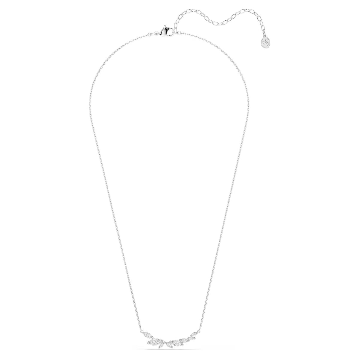 Swarovski Mesmera Marquise cut, White, Rhodium plated Necklace