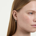 Swarovski Mesmera Mixed cuts, White, 18K gold finish Drop Earrings