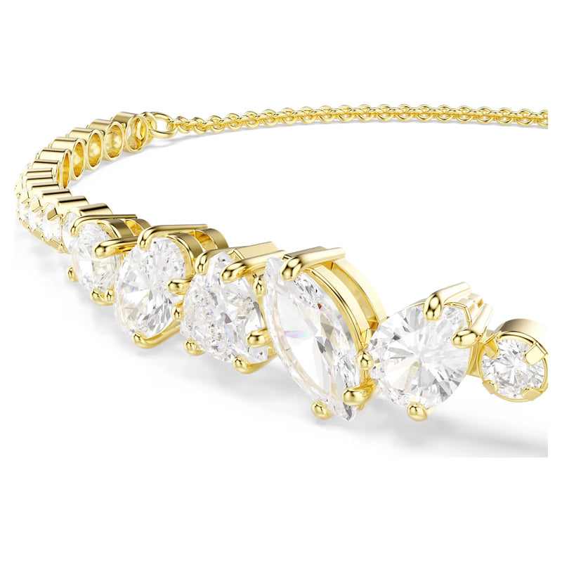 Swarovski Mesmera Mixed cuts, White, 18K gold finish Bracelet