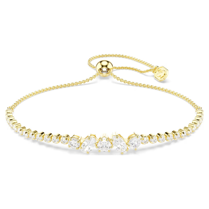 Swarovski Mesmera Mixed cuts, White, 18K gold finish Bracelet