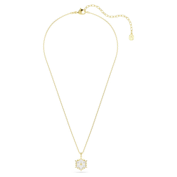 Swarovski Magic Mixed cuts, Snowflake, White, 18K gold finish Pendant