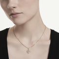 Swarovski Magic Mixed cuts, Snowflake, White, 18K gold finish Pendant