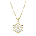 Swarovski Magic Mixed cuts, Snowflake, White, 18K gold finish Pendant