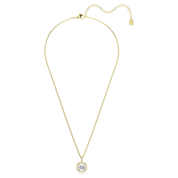 Swarovski Una Angelic Cushion cut, White, 18K gold finish Pendant